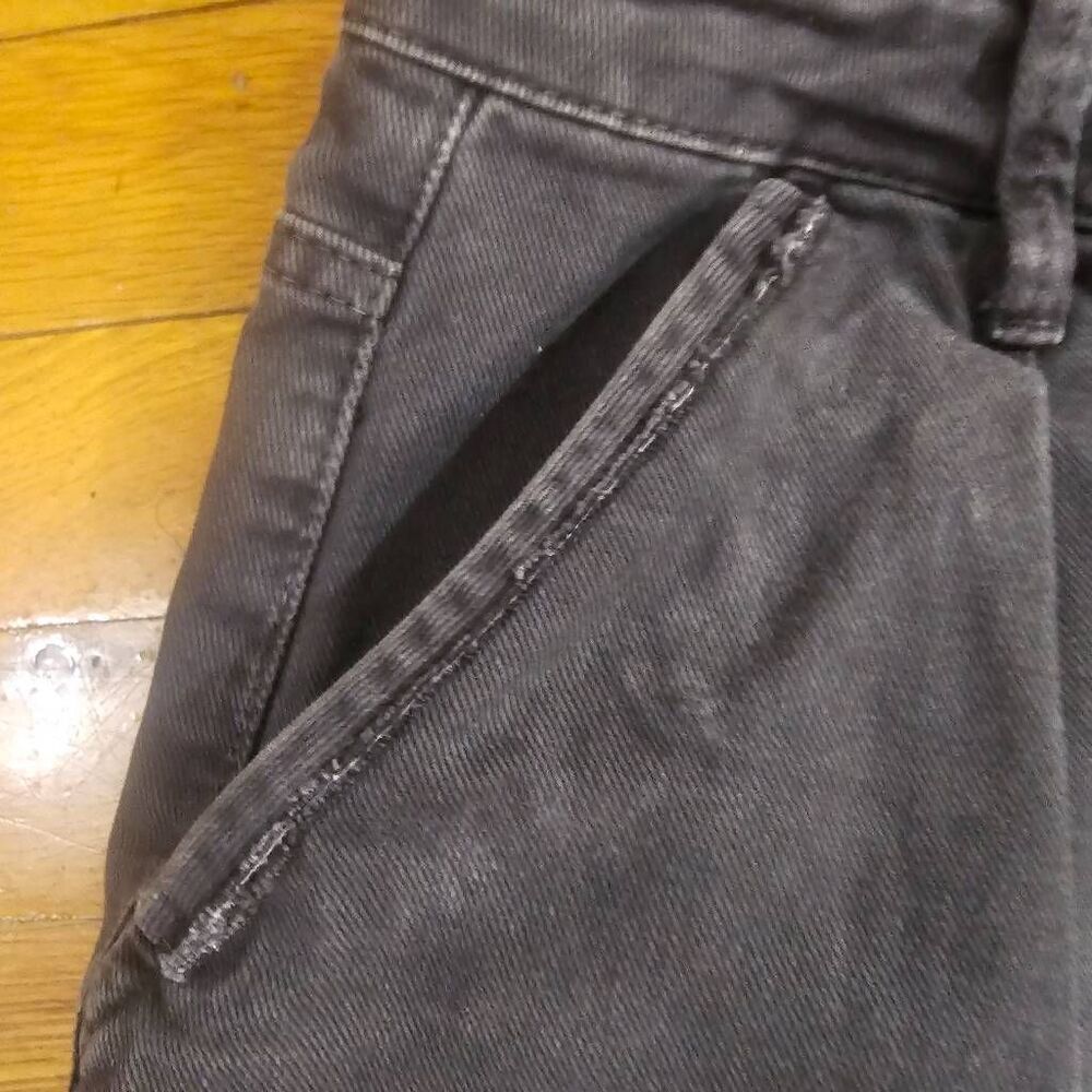 We The Free Balloon Jeans Size 27 Gray Black Straight Leg - Picture 10 of 12